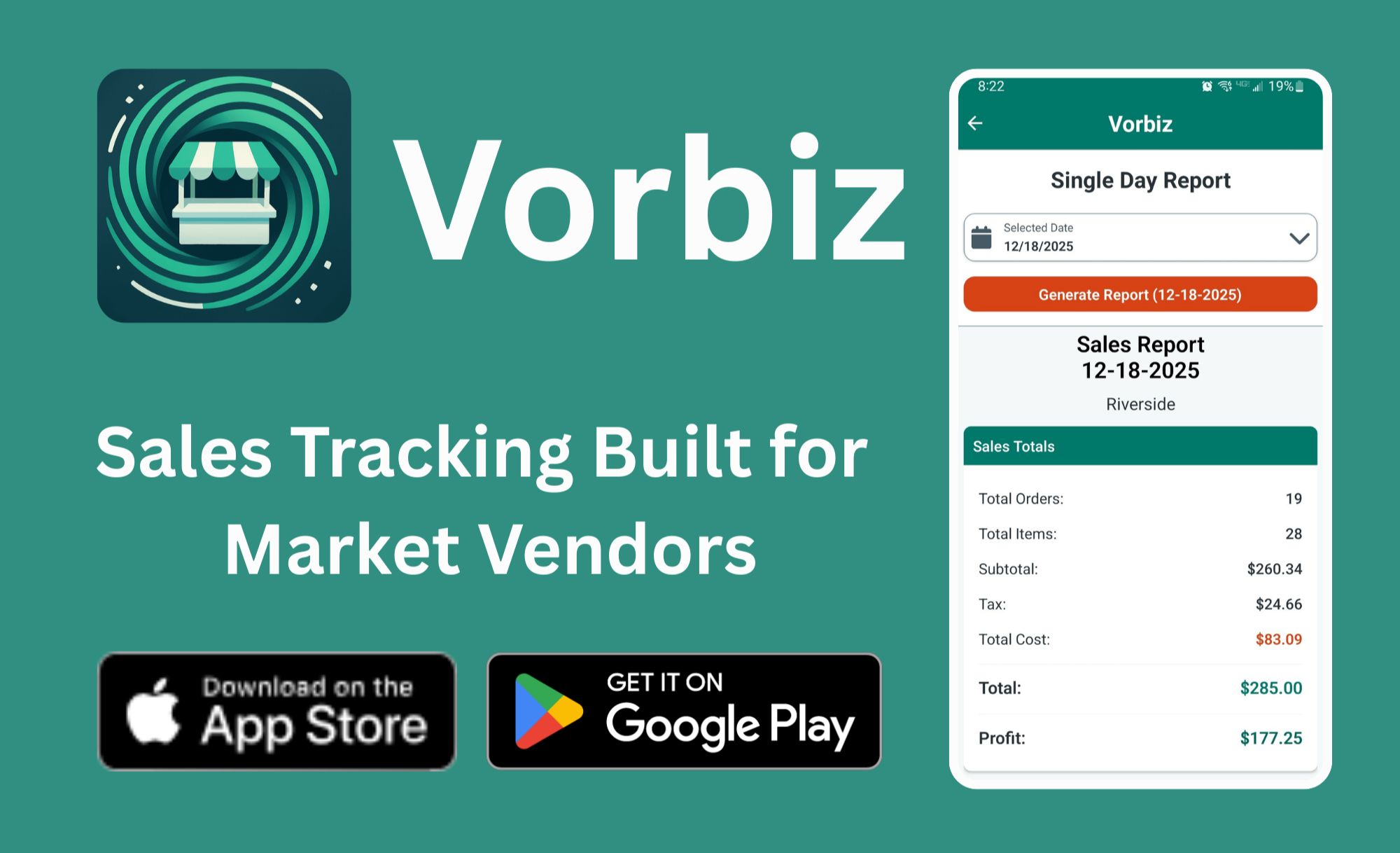 Vorbiz feature graphic